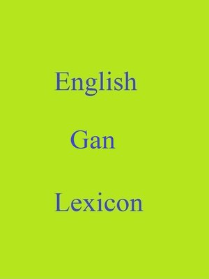 cover image of English Gan Lexicon